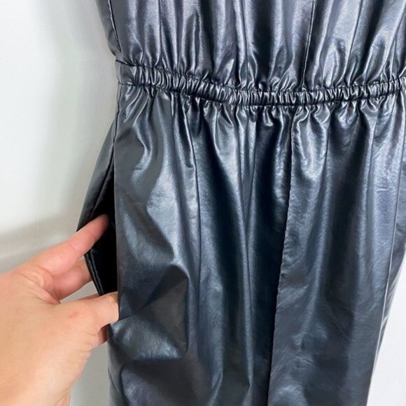 Leith Nordstrom Faux Leather Cut Out Back Women’s Dress Size Small - Picture 4 of 10